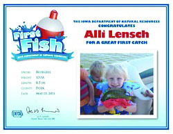 First Fish Certificate